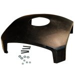 Rubbermaid Replacement Dome Top Lid with Hole for Landmark Series Container, Black